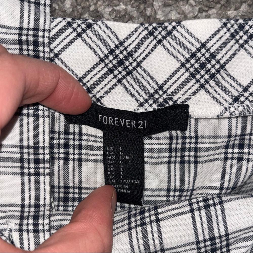Forever 21 Black and White Plaid Dress - Picture 2 of 6